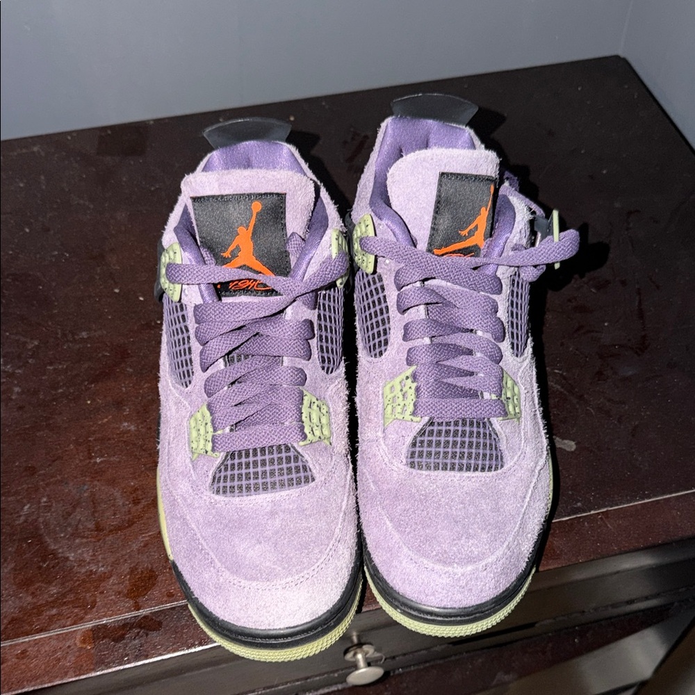 Jordan Athletic Shoes in Purple and Green